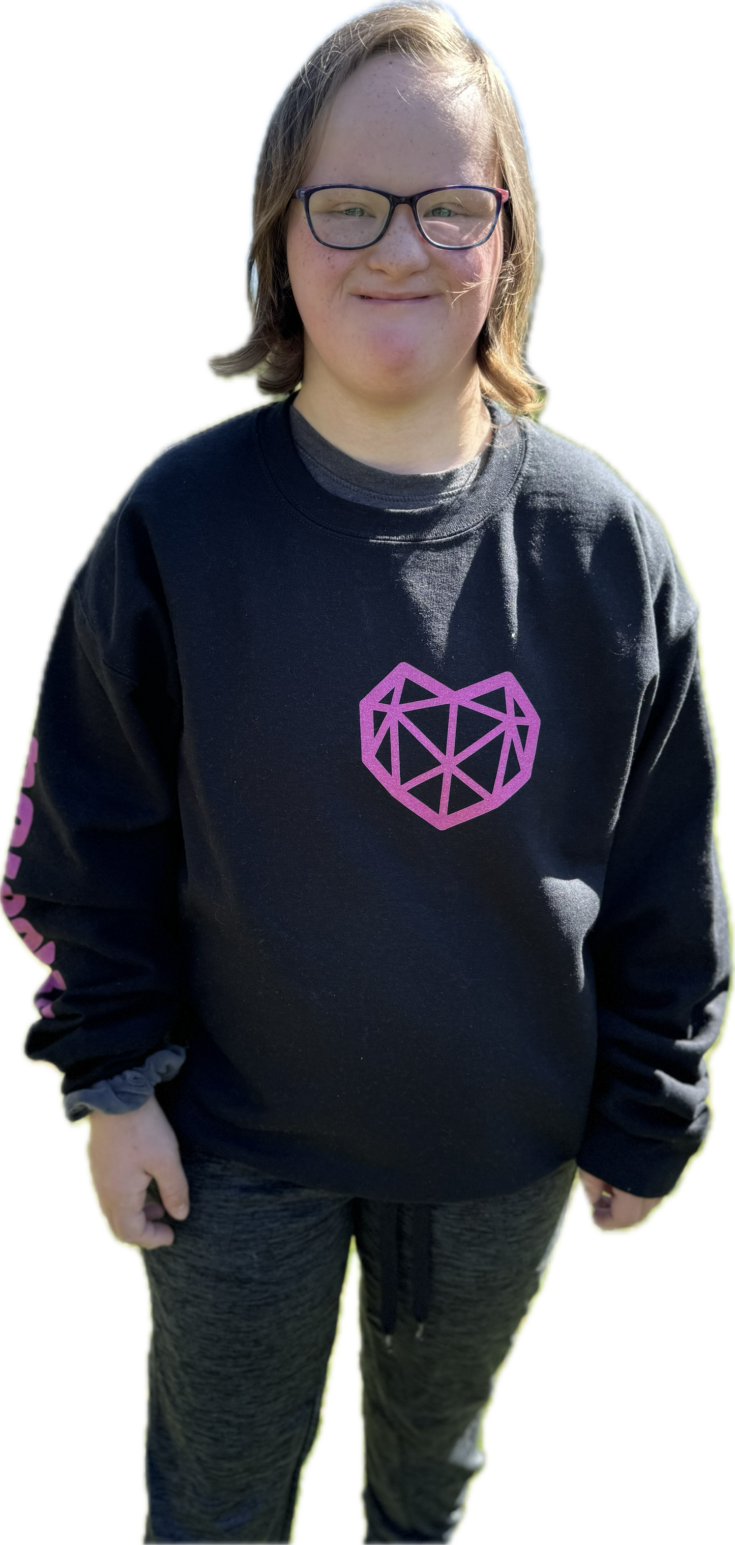 I love you the most in my heart Crewneck Sweatshirt